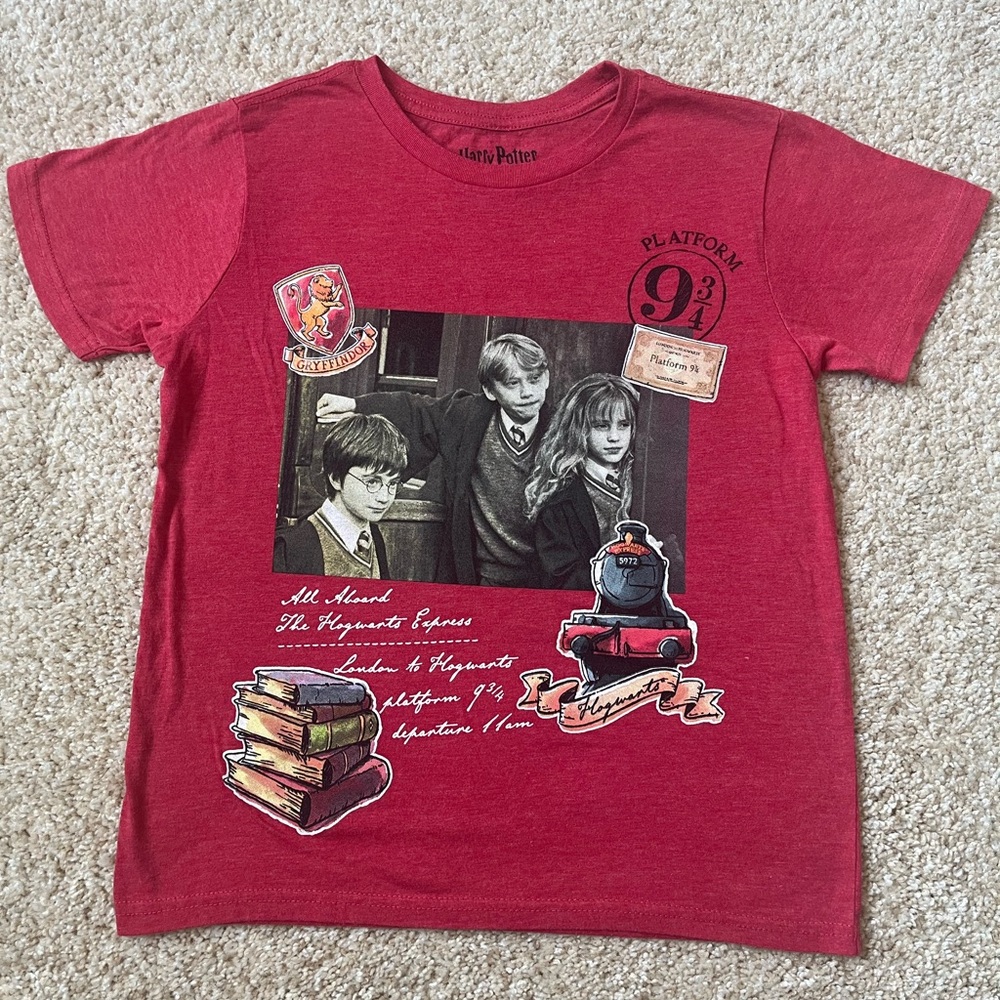 Harry Potter Red Short Sleeve Graphic T-shirt
